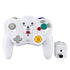 Wireless Game Controller for GC - 2.4Ghz Gamepad with Turbo & Vibration - Compatible with GC Console - White