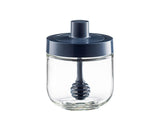 One-piece Design Seasoning Jar Smooth Edge Glass Multi-purpose Spice Bottle Cooking Gadget-Blue