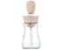 200ML 2 in 1 Glass Oil Bottle with Silicone Brush-Pink