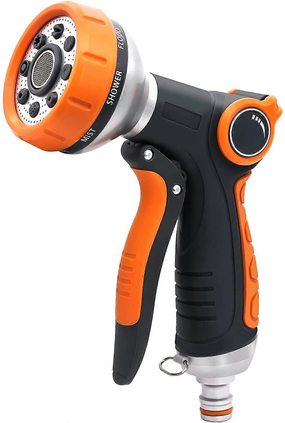 Watering gun with 8 watering modes, garden hose gun, high pressure hose nozzle, suitable for watering lawns, car washing, pet shower
