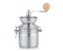Stainless Steel Manual Coffee Grinder for Spices & Nuts, Hand Tool, Silver