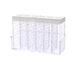 Seasoning Sauce Container Double-lid Fresh-keeping-White