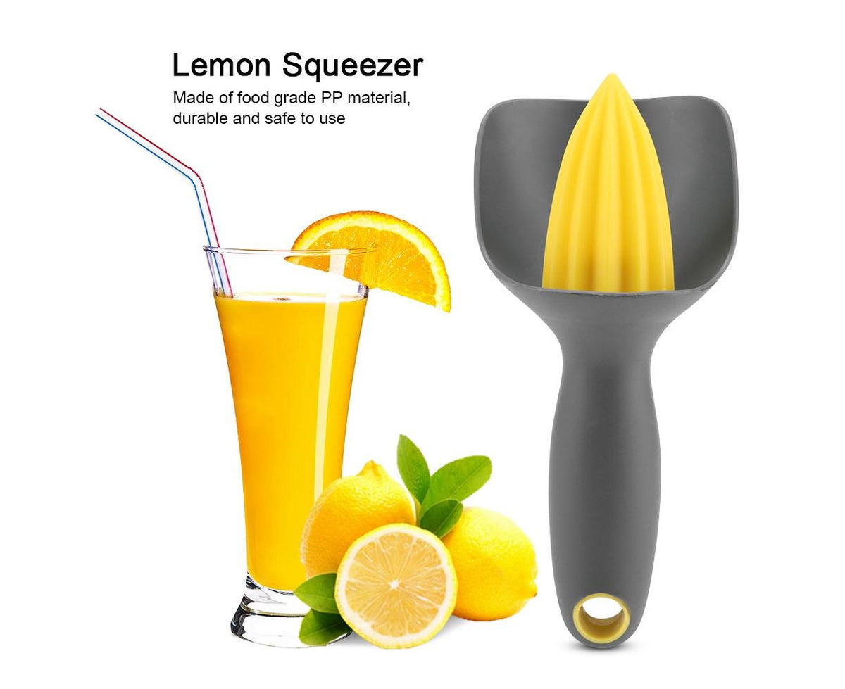 Ergonomic Manual Mini Lemon Squeezer for Lime & Orange (Black)