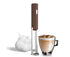 Electric Milk Frother, Rechargeable Handheld Foam Maker, 3 Adjustable Levels, Hangable & Foldable Whisk for Coffee
