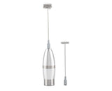 Stainless Steel Handheld Electric Milk Frother, Portable Frother for Cappuccino & Frappe
