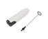 Household Electric Milk Frother, Automatic Handheld Foam Maker, Coffee Stirring Bar, Kitchen Drink Foamer (White/Black)