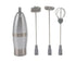 Electric Milk Frother, Handheld Battery Operated Drink Mixer, Portable Eggbeater with Stainless Steel Whisk