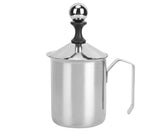 400cc Stainless Steel Manual Milk Frother, Foamer, Mixer, Stirrer for Coffee & Latte Art