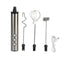 Stainless Steel Milk Frother, USB Charging, Handheld Electric Egg Beater for Home Kitchen