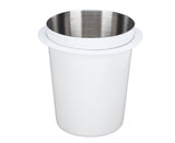 58mm Coffee Dosing Cup, Stainless Steel Dosing Tool for Coffee Machine Handle, White