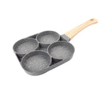 4-Hole Non-Stick Frying Pan, Egg & Pancake Cooking Pan, Induction & Gas Cooker