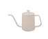 Small Pour Over Coffee Kettle, Stainless Steel, Precisely Controlled Gooseneck Spout, White, 600ml