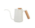 Stainless Steel Drip Coffee Pot, Long Gooseneck Spout Kettle, Tea Matte White, 600ml