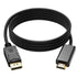 DisplayPort to HDMI Cable 1.8m - 4K UHD DP to HDMI Adapter Cable for Monitor, TV, Projector (Black)