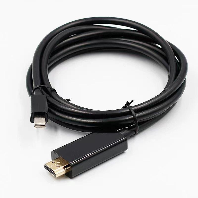 Mini DisplayPort to HDMI Cable 1.8m - 4K UHD mDP to HDMI Adapter for MacBook, Surface, Monitor, TV, Projector (Black)