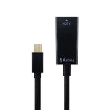 Mini DisplayPort to HDMI Short Cable - 4K mDP to HDMI Adapter for MacBook, Surface, TV, Monitor, Projector (Black)
