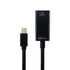 Mini DisplayPort to HDMI Short Cable - 4K mDP to HDMI Adapter for MacBook, Surface, TV, Monitor, Projector (Black)