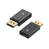 DisplayPort to HDMI Adapter 4K - DP to HDMI Converter for PC, Laptop, Monitor, TV, Projector (Black)