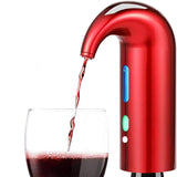Wine Aerator Electric Wine Decanter One Touch Red - White Wine Accessories Aeration Work with Wine Opener for Beginner Enthusiast - Spout Pourer - Wine Preserver - Red