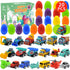 20Pcs Easter Eggs with Mini Pull-Back Cars, Stuffed Easter Eggs, for Boys and Girls