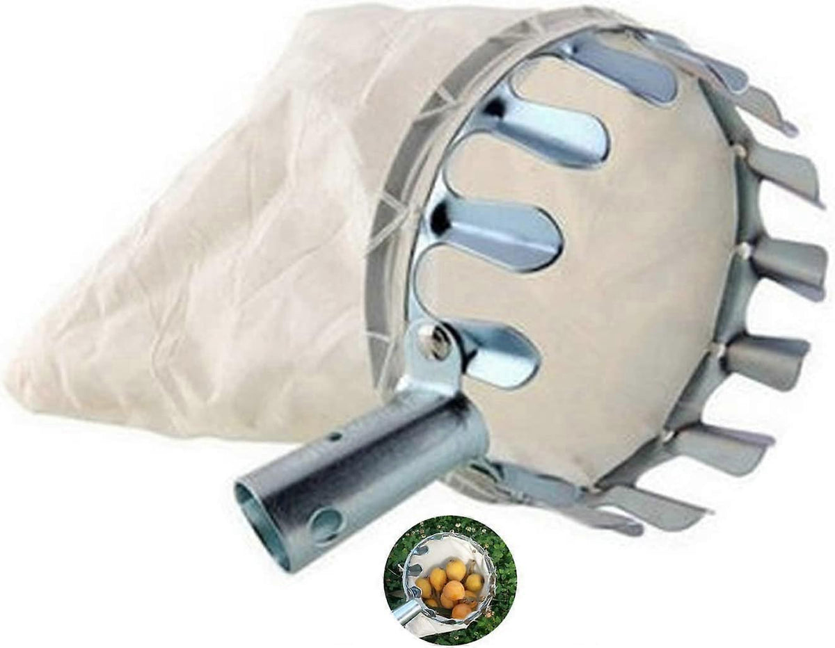 Fruit Picking Tool,Fruit Pickers Gardening Picking Tools Metal Fruit Picker with Collection Bag for Harvesting Apples, Citrus, Pears, Peaches