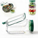 1pc Salad Pod Mason Jar Side Open Portable Salad Container with Lid for Travel