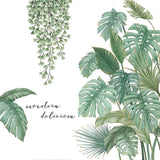 Plant Wall Sticker Back Bamboo Garden Wallpaper Small Fresh Door Decoration Sticker Wall Stickers