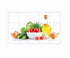 1PCS 75*45cm Kitchen Oilproof Removable Wall Stickers Aluminum foil Art Decor Home Decal Fruit oil stickers wall stickers