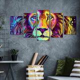 Five Consecutive Abstract Wall Stickers For Living Room Bedroom Background Wall Home Decoration Self-adhesive