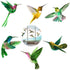 Anti-collision Window Stickers Porch Bird Protection Sticker Garden Birds Window Stickers Hummingbird Bird Wall Stickers For Window, Living Room, Office