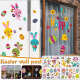 Holiday Ornaments Easter Day Stickers Window Glass Stickers Fridge Stickers