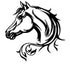 Horse Head Car Sticker Car Window Glass Animal Sticker
