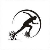 Running Home Decor Wallpaper Wall Stickers 61x71cm