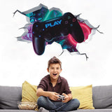 3d Gamer Wall Stickers32*50cm,gamer Wall Poster Decoration,boy Bedroom Wall Sticker,modern Living Room Decoration