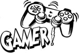 Game Controller Wall Decals babies Room Game Wall Posters Removable Gaming Wallpaper Bedroom Playroom Gamer Wall Stickers