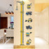 babies Growth Height Chart Removable Bedroom Wall Stickers Decals Construction Vehicles