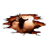 Halloween Floor Sticker Pvc 3d Scary Pumpkin Ghost Hand Bats Spider Wall Sticker Wall Decal Halloween Eve Decor Party Supplies Home Decoration