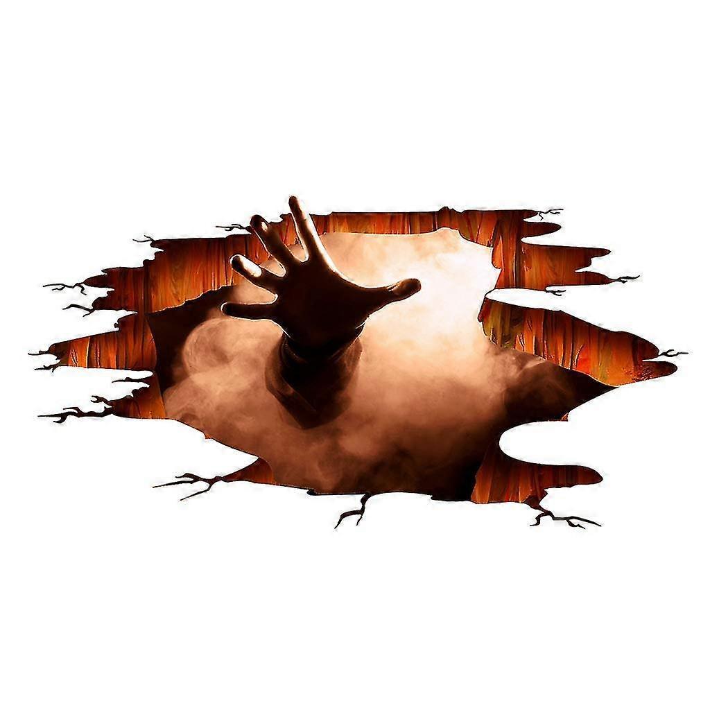 Halloween Floor Sticker Pvc 3d Scary Pumpkin Ghost Hand Bats Spider Wall Sticker Wall Decal Halloween Eve Decor Party Supplies Home Decoration