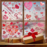 Valentine's Day Electricity Window Stickers Love Window Display Glass Refrigerator Electricity Stickers