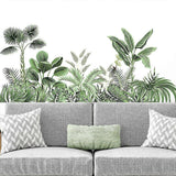 Palm Leaf Wall Stickers For Living Room, Plant Sticker Wall Decor, Peel And Stick Wall Stickers