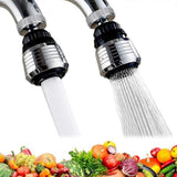 2 Pieces Kitchen Faucet Nozzle Faucet Aerator 360 Swivel Kitchen Faucet Head 2 Modes Kitchen Faucet Aerator with Nozzle Adapters for Kitchen, Bathroom