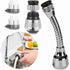 2 Piece Swivel Faucet, 360 Degree Swivel Kitchen Faucet, 2 Mode Adjustable Shower Head, Filter Sprayer, Kitchen Aerator, Kitchen Faucet, Faucet Extend