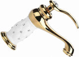 Basin Mixer Tap with Other Accessories Solid Brass Bathroom Sink Faucet Modern Design Chrome Lacquered Copper Bathroom Faucets (Gold)