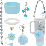Stanley Cup Accessory Set - Water Bottle Handle Strap, Siliocne Stanley Cup Boot, Stanley Charms Stanley Cup 40 oz Tumbler