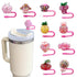10 Pcs Stanley Straw Covers Silicone Straw Topper 0.4in Dust Proof Straw Cover Cap for Stanley Cup Accessories