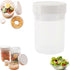 750ml Plastic Salad Jar with Built-in Dressing Cup Leakproof Lunch Box