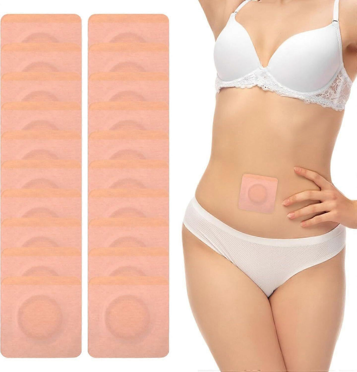 20Pcs Castor Oil Belly Button Patch, Castor Oil Patches Disposable, Castor Oil