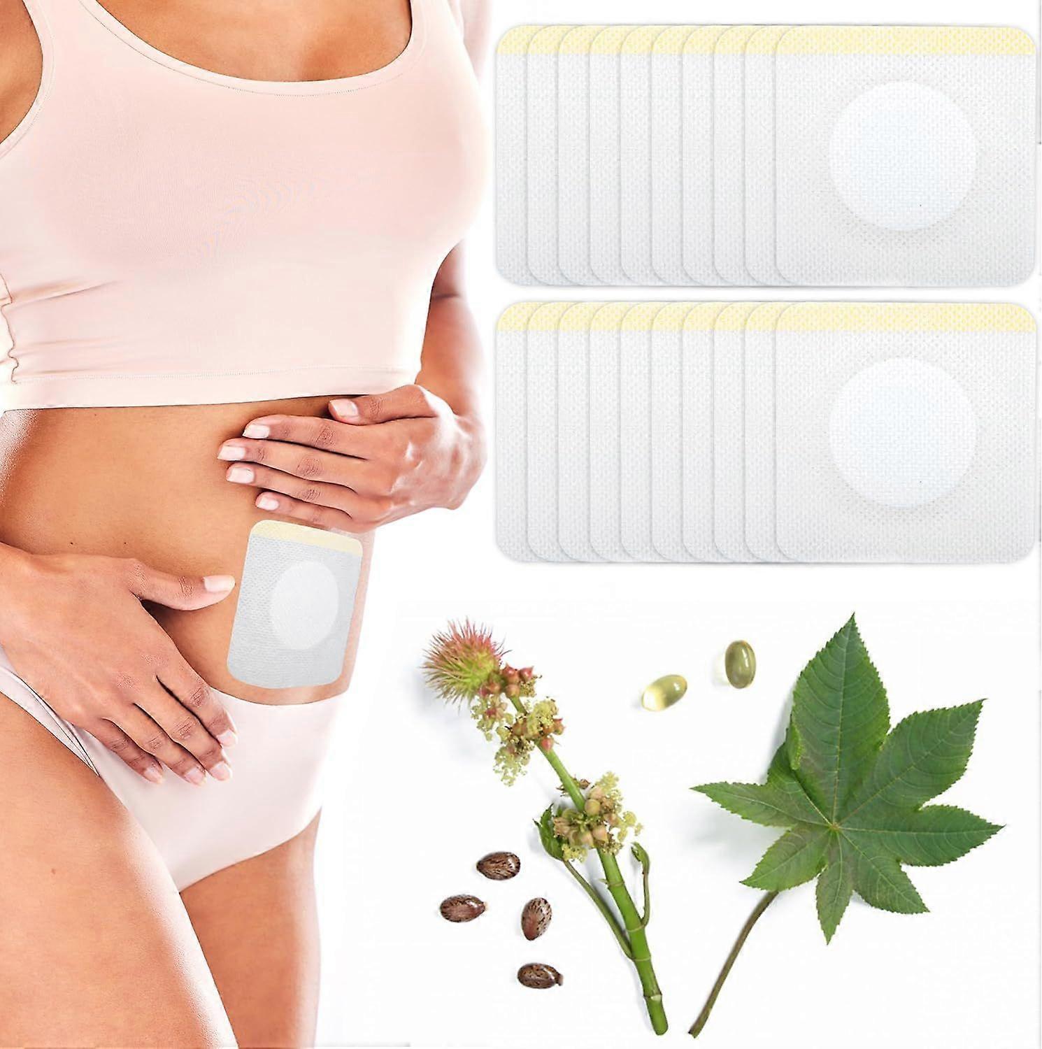 20Pcs Disposable Castor Oil Pack Wrap Belly Button, Highly Absorbent