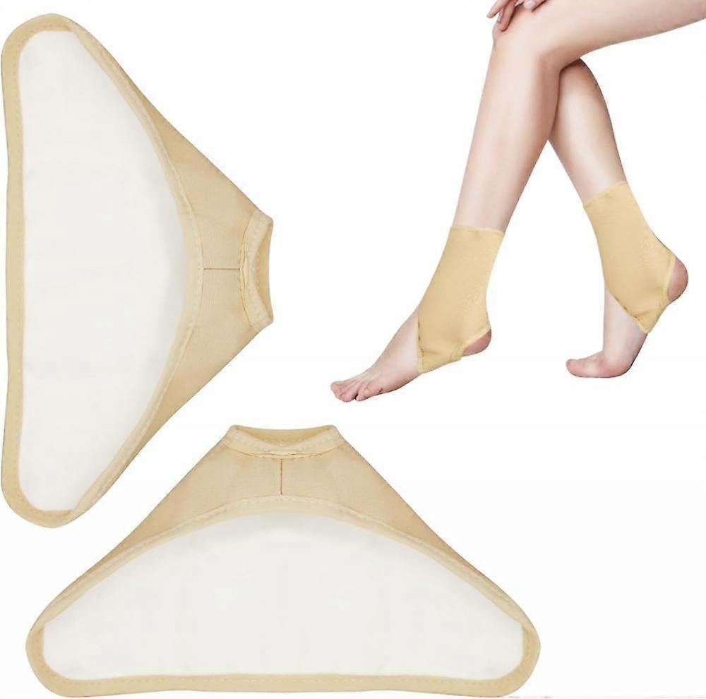 2Pcs Organic Castor Oil Pack Wrap for Feet, Castor Pack Castor Oil Foot Wrap, Reusable Castor Oil Wrap with Hook and Loop, (Castor Oil Not Included)
