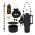 6pcs Cute Accessories Set for 20/30/40oz Tumbler Stanley Cup, Water Bottle Handle Strap, Siliocne Straw Cover and Plush Charms for Girls